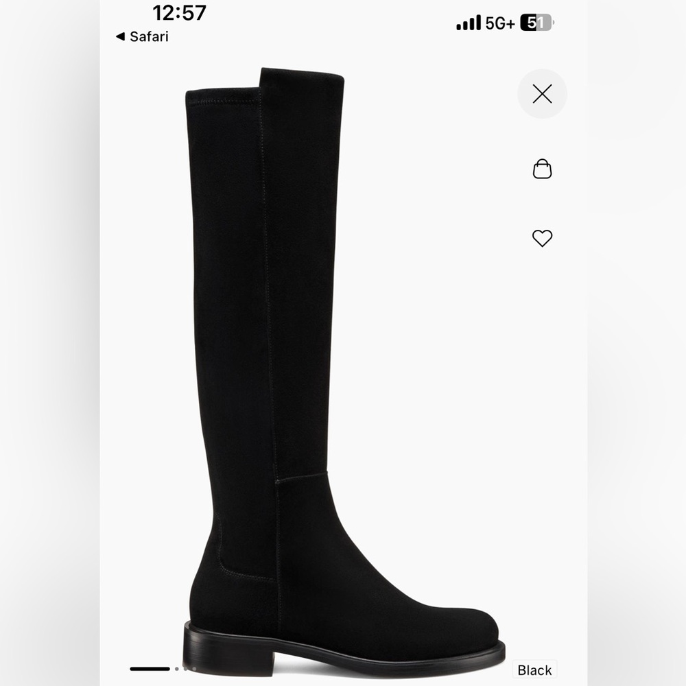 Stuart Weitzman Black Over the Knee Boots